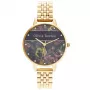 Olivia Burton reloj de mujer Celestial OB16VS01 34mm caja de acero inoxidable con PVD oro rosa correa de piel negra