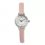 OLIVIA BURTON reloj de mujer Mini Dial OB16MC59 - caja de acero inoxidable color oro rosa, esfera blanca, correa de piel gris, 23 mm