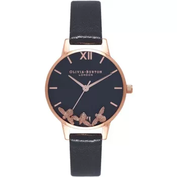 Olivia Burton Reloj mujer OB16CH06 cronógrafo de cuarzo 30 mm piel gris