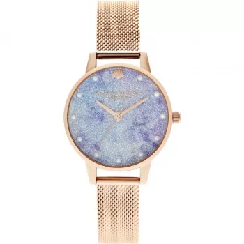 Olivia Burton Reloj de mujer OB16US44 analógico de cuarzo 30 mm plata acero inoxidable