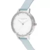 Olivia Burton Reloj de mujer Rainbow Bee OB16RB19 - 34mm oro rosa y piel gris
