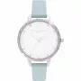Olivia Burton Reloj de mujer Rainbow Bee OB16RB19 - 34mm oro rosa y piel gris