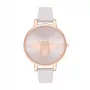 Olivia Burton Reloj de mujer Sparkle Bee OB16AM158 - 38mm Oro rosa Acero inoxidable Milanesa
