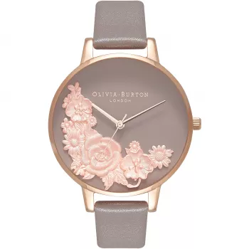 Olivia Burton Reloj para mujer Sparkle Florals OB16FS99 - 38mm oro rosa acero inoxidable
