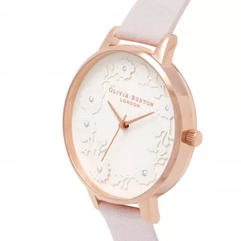 Olivia Burton Reloj de mujer OB16AR01 30mm oro rosa malla de acero inoxidable