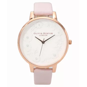 Olivia Burton Reloj de mujer OB16AR01 30mm oro rosa malla de acero inoxidable