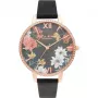 OLIVIA BURTON Reloj para mujer OB16BF31 38mm oro rosa acero inoxidable piel gris