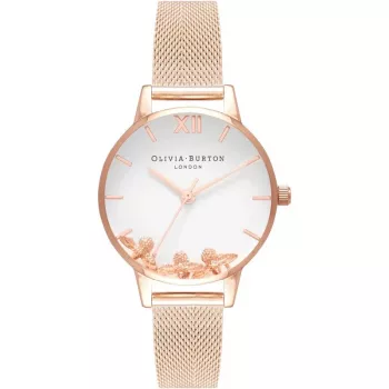 Olivia Burton Reloj de mujer OB16CH01 30mm Acero inoxidable Piel Gris