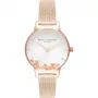 Olivia Burton Reloj de mujer OB16CH01 30mm Acero inoxidable Piel Gris