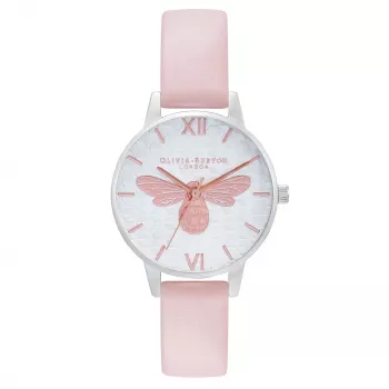 OLIVIA BURTON Reloj para mujer OB16FB25 oro rosa 30 mm