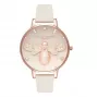 OLIVIA BURTON Reloj para mujer OB16GB10 34 mm Esfera gris con purpurina Correa de piel