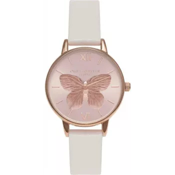 OLIVIA BURTON Reloj de mujer OB16MB16 30 mm oro rosa acero inoxidable malla