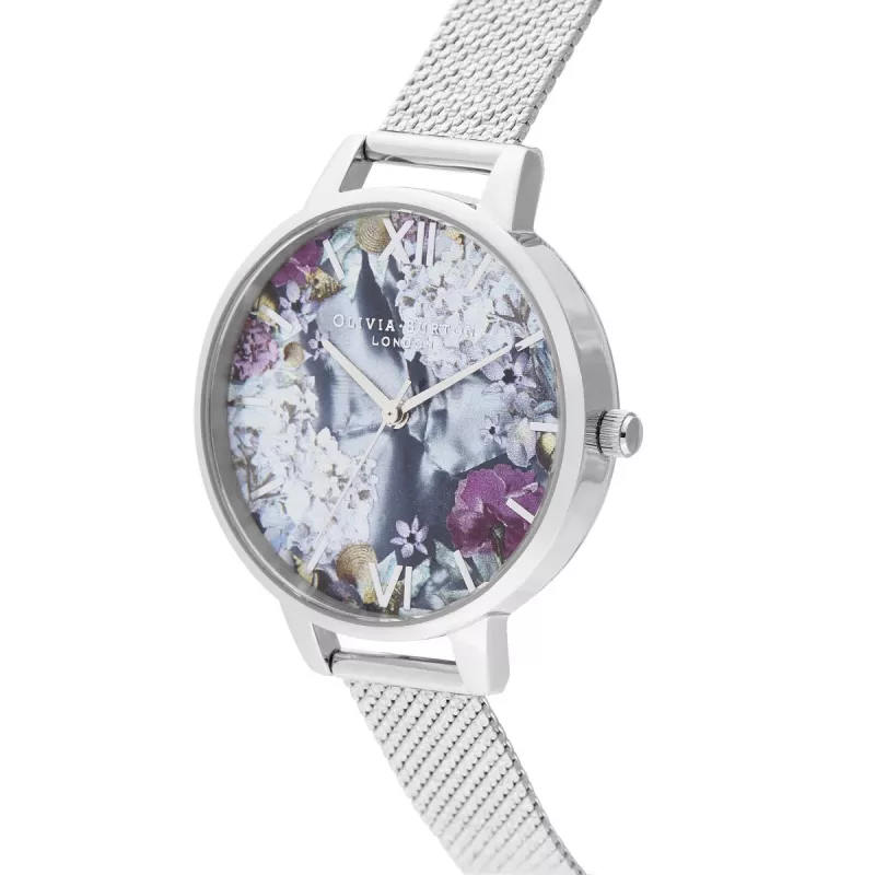 Reloj de mujer Olivia Burton OB16US11 34mm oro rosa acero inoxidable y piel vegana lila