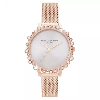 Olivia Burton Reloj para mujer OB16US50 30mm oro rosa acero inoxidable