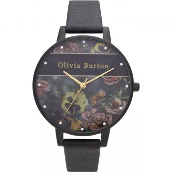 Reloj de mujer OLIVIA BURTON OB16VS05 38 mm caja de acero inoxidable esfera blanca correa de piel gris