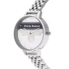 Olivia Burton reloj de mujer OB16VS07 (34 mm) – caja de acero inoxidable en tono oro rosa, correa de piel gris