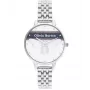Olivia Burton reloj de mujer OB16VS07 (34 mm) – caja de acero inoxidable en tono oro rosa, correa de piel gris