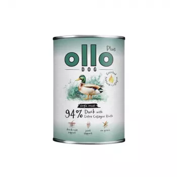 Comida húmeda para perros OLLO Plus Collagen Mono pato 800g