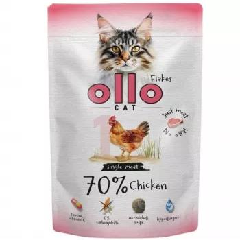 Ollo alimento húmedo para gatos bolsa pollo 85g