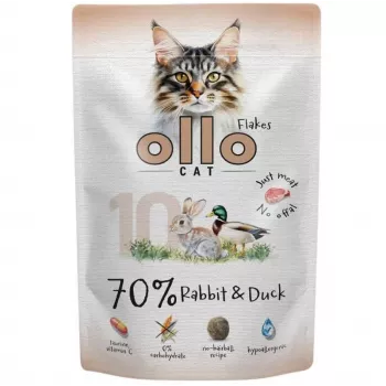 Ollo bolsa para gatos n.º 10 conejo y pato 85 g