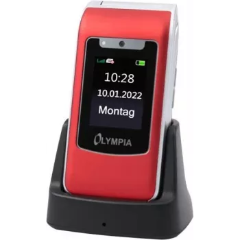 Olympia Style Duo 4G 2298 Teléfono móvil con teclas, 48 MB RAM, rojo