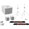 Omnitronic 20000837 altavoz PA activo de 8 pulgadas con Bluetooth, USB/SD, 800W pico, blanco