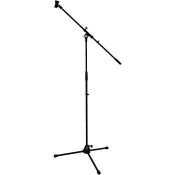 Omnitronic PRO sw Pie de micrófono con brazo telescópico, negro 60005844