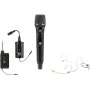 Set OMNITRONIC FAS TWO + micrófono inalámbrico dinámico + bodypack + headset 660-690MHz (20000970)