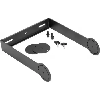 OMNITRONIC Soporte giratorio para altavoz PAS-210/210A MK4, soporte de pared, acero, negro, carga máx. 10 kg 11039573