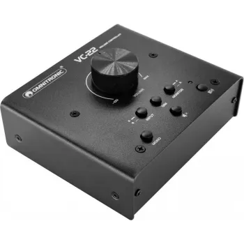 OMNITRONIC VC-22 Control de volumen activo, estéreo, montaje en pared, blanco 10355797