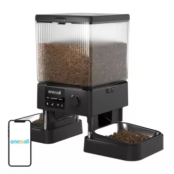 ONEISALL Comedero automático doble para mascotas WiFi PFD-002 Pro