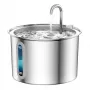 Oneisall fuente de acero inoxidable / bebedero para perro y gato, 3,2 l, triple filtración, bomba ultra silenciosa