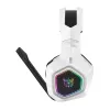 ONIKUMA B100 auriculares gaming con cable y micrófono, blanco