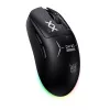ONIKUMA DM03 Ratón gaming RGB – Ratón óptico con cable de 6400 DPI, 7 botones programables, diseño ergonómico para diestros, Negro