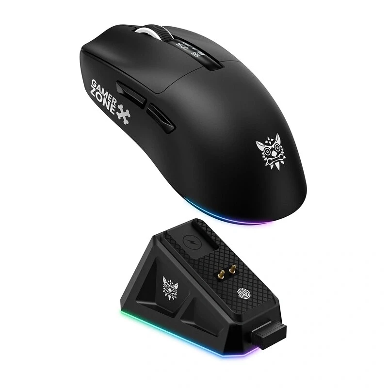 ONIKUMA DM07 Ratón gaming RGB Negro 6400 DPI Con cable Óptico 7 botones