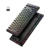 ONIKUMA G83 teclado gaming (negro) - retroiluminación RGB mecánica, teclado USB con cable de tamaño completo con interruptores azules