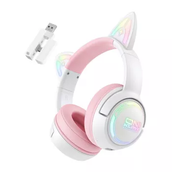 ONIKUMA GT838 auriculares gaming rosa