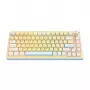ONIKUMA MT707 teclado gaming (amarillo) - mecánico, interruptores Outemu Blue, retroiluminación RGB, tamaño completo, USB con cable