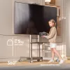 ONKRON TS1571-C Soporte de TV móvil para 32-75 pulgadas, champán
