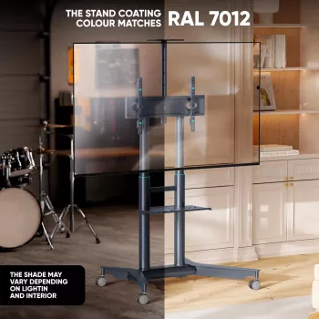 ONKRON TS1571-G Soporte de TV móvil para 32-75 pulgadas, grafito