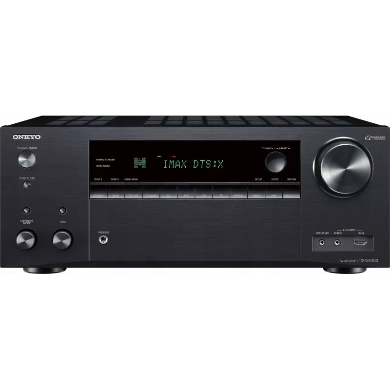 Onkyo TX-NR7100M2 receptor AV de red 9.2 8K THX Wi-Fi Bluetooth Atmos certificado Sonos, negro