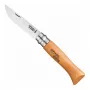 Opinel N.º 08 Navaja de bolsillo con bloqueo de acero al carbono y mango de madera de haya