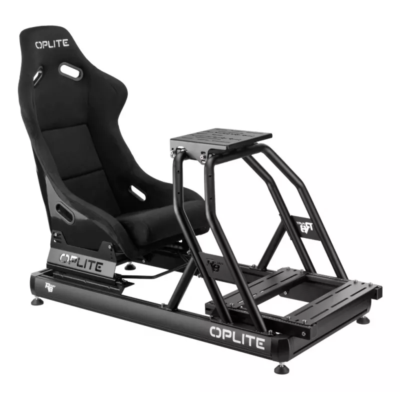 OPLITE FiberCore RS2 asiento baquet de ante, negro, Retail OP-RS2S