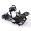 Cockpit de carreras Oplite 104317 NitroKart V2 – Estructura de acero negra para sim racing con asiento de cubo ajustable