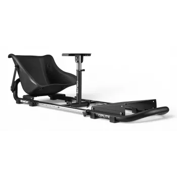 Cockpit de carreras Oplite 104317 NitroKart V2 – Estructura de acero negra para sim racing con asiento de cubo ajustable