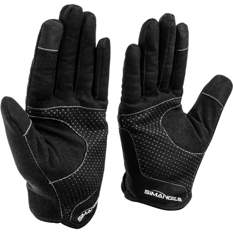 Oplite OP-GLOVE M Guantes de sim racing - Negro - Piel sintética - Poliéster - Silicona - Spandex - 100 mm - 224 mm - 150 g