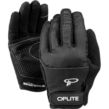 Oplite OP-GLOVE M Guantes de sim racing - Negro - Piel sintética - Poliéster - Silicona - Spandex - 100 mm - 224 mm - 150 g