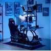 Bandeja para teclado y ratón OPLite R8/S8 Cockpit - acero negro, ajustable, montaje lateral