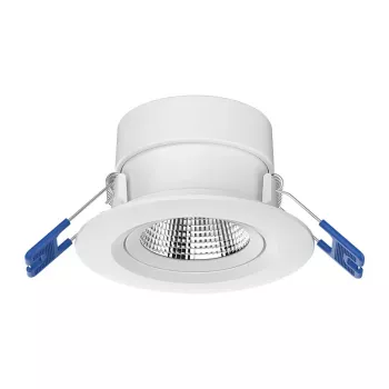 OPPLE Chiara Foco LED de techo empotrable 9W 675lm Blanco cálido 2700K regulable TRIAC, Blanco