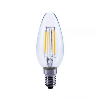 OPPLE Filament Lámpara LED vela 4-40W/827 E14 470lm transparente 2700K blanco cálido